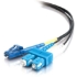 Picture of C2G-5m LC-SC 9/125 OS1 Duplex Singlemode Fiber Optic Cable (Plenum-Rated) - Black