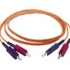 Picture of C2G 1m SC-SC 50/125 Duplex Multimode OM2 Fiber Cable - Orange - 3ft