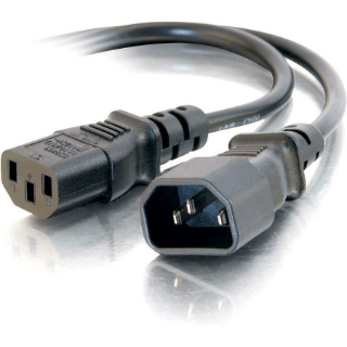 Picture of C2G 4ft 16 AWG 250 Volt Computer Power Extension Cord (IEC320C14 to IEC320C13)