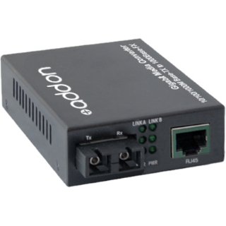 Picture of AddOn 10/100/1000Base-TX(RJ-45) to 1000Base-LX(SC) SMF 1310nm 40km Media Converter