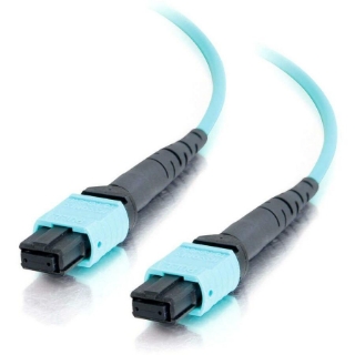 Picture of C2G 10m MTP 10Gb 50/125 OM3 Multimode Fiber Cable - Aqua - 33ft