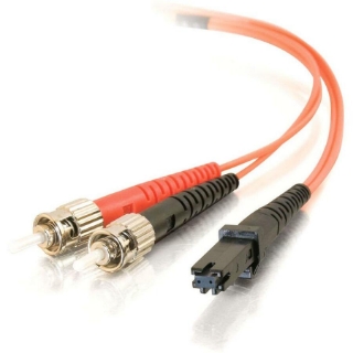 Picture of C2G-1m MTRJ-ST 62.5/125 OM1 Duplex Multimode PVC Fiber Optic Cable - Orange