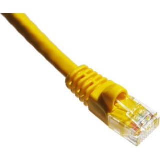 Picture of Axiom 7FT CAT6A 650mhz Patch Cable Molded Boot (Yellow)