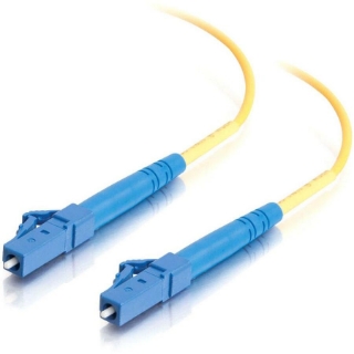 Picture of C2G-8m LC-LC 9/125 OS1 Simplex Singlemode PVC Fiber Optic Cable (LSZH) - Yellow