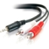 Picture of C2G 6ft Value Series One 3.5mm Stereo Male to Two RCA Stereo Male Y-Cable