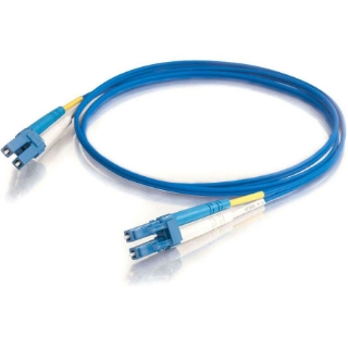 Picture of C2G-1m LC-LC 9/125 OS1 Duplex Singlemode PVC Fiber Optic Cable - Blue