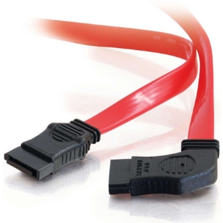 Picture of C2G 18in 7-pin 180&deg; to 90&deg; 1-Device Side Serial ATA Cable