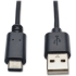 Picture of Tripp Lite 3ft USB 2.0 Hi-Speed Cable A Male to USB Type-C USB-C Male