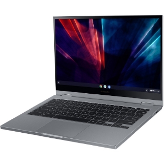 Picture of Samsung Galaxy Chromebook 2 XE530QDA-KB2US 13.3" Touchscreen Convertible 2 in 1 Chromebook - Full HD - 1920 x 1080 - Intel Celeron 5205U 1.90 GHz - 4 GB Total RAM - Mercury Gray