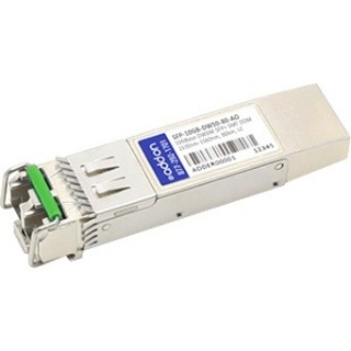 Picture of AddOn MSA and TAA Compliant 10GBase-DWDM 100GHz SFP+ Transceiver (SMF, 1537.40nm, 80km, LC, DOM)