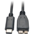 Picture of Tripp Lite 3ft USB 3.1 Cable USB Type-C USB-C to Micro-B M/M Gen 1.5 Gbps