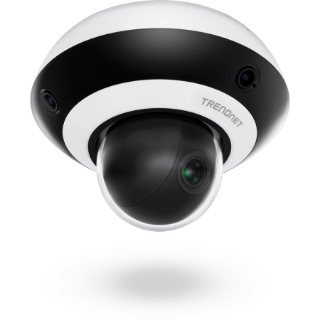 Picture of TRENDnet Multi-Sensor H.265 1080P PoE+ PTZ Camera, 1X 2MP Ptz Camera (2.8-12mm Optical Zoom), 3X 2MP Fixed Cameras (2mm), 360&deg; Video Coverage, IR Night Vision Up to 10M (33 ft.), TV-IP460PI