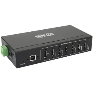 Picture of Tripp Lite USB 2.0 Hub Industrial 7-Port 15kV ESD Immunity Metal Mountable