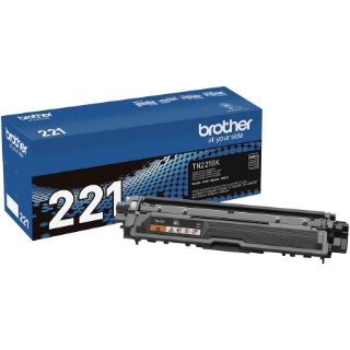 Picture of Brother Genuine TN221BK Black Toner Cartridge