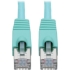 Picture of Tripp Lite Cat6a Ethernet Cable 10G STP Snagless Shielded PoE M/M Aqua 12ft