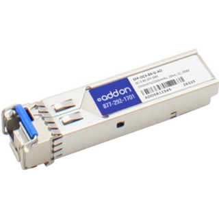 Picture of AddOn MSA and TAA Compliant OC-3-BX SFP Transceiver (SMF, 1310nmTx/1550nmRx, 20km, LC, DOM)