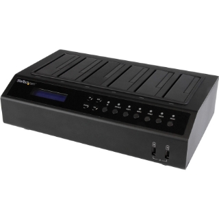 Picture of StarTech.com USB 3.0 / eSATA 6-Bay Hard Drive Duplicator Dock - 1:5 HDD / SSD Cloner and Eraser