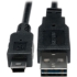 Picture of Tripp Lite 6in USB 2.0 High Speed Cable Reversible A to 5Pin Mini B M/M