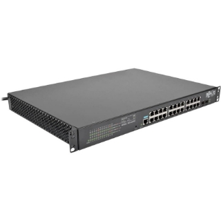 Picture of Tripp Lite 24-Port Gigabit Ethernet Switch L2 Managed w/ 12-Outlet PDU 120V