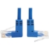 Picture of Tripp Lite Cat6 Ethernet Cable Up/Down Angled UTP Slim Molded M/M Blue 5ft