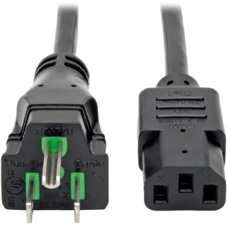 Picture of Tripp Lite 6ft Computer Power Cord Hospital Medical Cable 5-15P to C13 10A 18AWG 6'