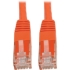 Picture of Tripp Lite Cat6 Cat5e Gigabit Molded Patch Cable RJ45 M/M 550MHz Orange 6ft