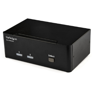 Picture of StarTech.com 2 Port DisplayPort Dual-Monitor KVM Switch - DisplayPort KVM - 4K 60 Hz