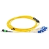 Picture of Axiom MPO Female to 4 LC Singlemode 9/125 Fiber Optic Breakout Cable - 3m