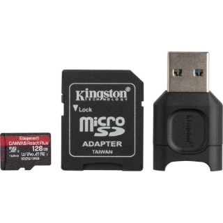 Picture of Kingston Canvas React Plus 128 GB Class 10/UHS-II (U3) microSDXC