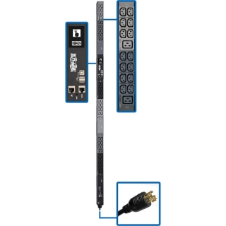 Picture of Tripp Lite 3-Phase PDU Monitored 6.6kW 208/240V 42 C13 6 C19 L15-20P 0U TAA