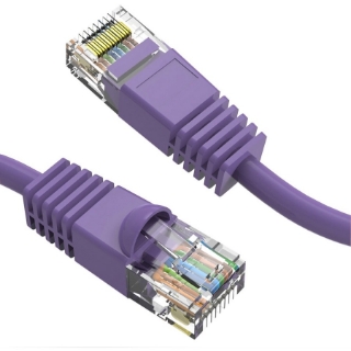 Picture of Axiom 6-INCH CAT6 UTP 550mhz Patch Cable Snagless Molded Boot (Purple)