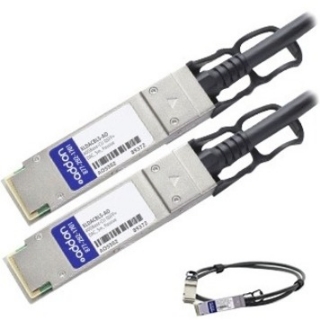 Picture of AddOn Intel XLDACBL3 Compatible TAA Compliant 40GBase-CU QSFP+ to QSFP+ Direct Attach Cable (Passive Twinax, 3m)