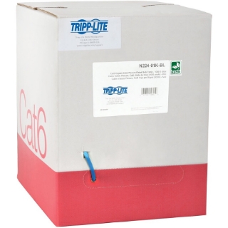 Picture of Tripp Lite 1000FT Plenum CMP Cat 6 Solid UTP Bulk Cable Blue 1000'