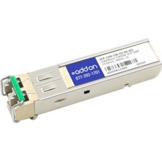 Picture of AddOn MSA and TAA Compliant 1000Base-CWDM SFP Transceiver (SMF, 1530nm, 40km, LC)