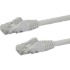 Picture of StarTech.com 3ft CAT6 Ethernet Cable - White Snagless Gigabit - 100W PoE UTP 650MHz Category 6 Patch Cord UL Certified Wiring/TIA