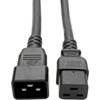 Picture of Tripp Lite 6ft Power Cord Extension Y Splitter Cable C19 to C20 20A 12AWG 6'