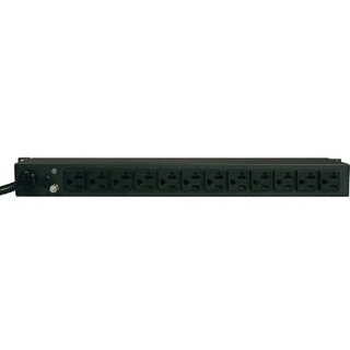 Picture of Tripp Lite PDU Metered 120V 20A 5-15/20R 12 Outlet L5-20P 1URM 6ft Cord