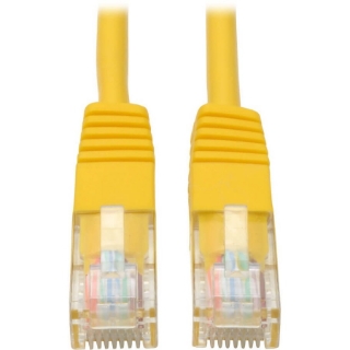 Picture of Tripp Lite 25ft Cat5e / Cat5 350MHz Molded Patch Cable RJ45 M/M Yellow 25'