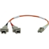 Picture of Tripp Lite 0.3M Duplex Multimode Fiber Optic 50/125 Adapter LC/SC M/F 1ft 1' 0.3 Meter