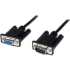 Picture of StarTech.com 1m Black DB9 RS232 Serial Null Modem Cable F/M