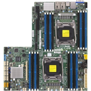 Picture of Supermicro X10DRW-iT Server Motherboard - Intel C612 Chipset - Socket LGA 2011-v3 - Proprietary Form Factor