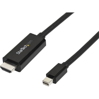 Picture of StarTech.com 10ft (3m) Mini DisplayPort to HDMI Cable, 4K 30Hz Video, Mini DP to HDMI Adapter/Converter Cable, mDP to HDMI Monitor/Display