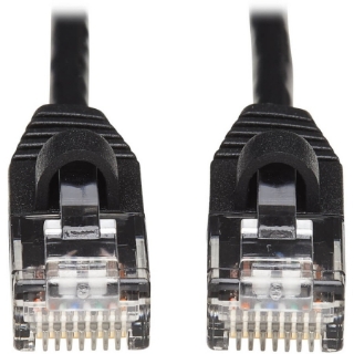 Picture of Tripp Lite Cat6a 10G Snagless Molded Slim UTP Network Patch Cable (M/M), Black, 25 ft.