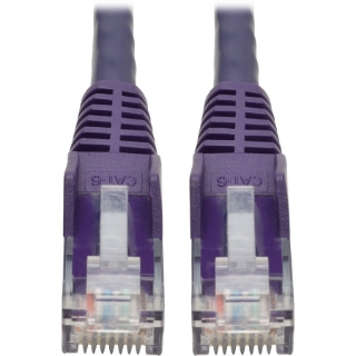 Picture of Tripp Lite 6ft Cat6 Snagless Molded Patch Cable UTP Purple RJ45 M/M 6'