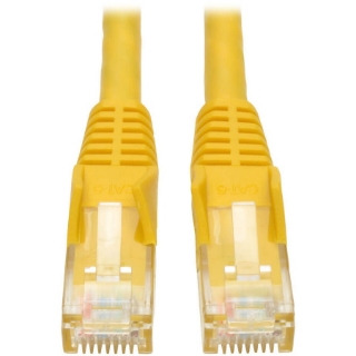 Picture of Tripp Lite 1ft Cat6 Gigabit Snagless Molded Patch Cable RJ45 M/M Yellow 1'