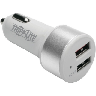 Picture of Tripp Lite Dual USB Car Charger w/ Quick Charge 3.0 for Tablets Smartphones