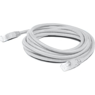 Picture of AddOn 4ft RJ-45 (Male) to RJ-45 (Male) Straight White Cat6A UTP PVC Copper Patch Cable