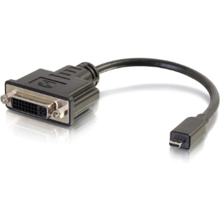 Picture of C2G 8in Micro HDMI to DVI Adapter - Micro HDMI Adapter - Male to Female Black