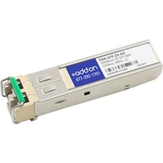 Picture of AddOn Palo Alto Networks PAN-SFP-ZX Compatible TAA Compliant 1000Base-ZX SFP Transceiver (SMF, 1550nm, 80km, LC)