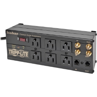 Picture of Tripp Lite Isobar Surge Protector Metal 6 Outlet RJ11 Coax 6' Cord 3330 Joules